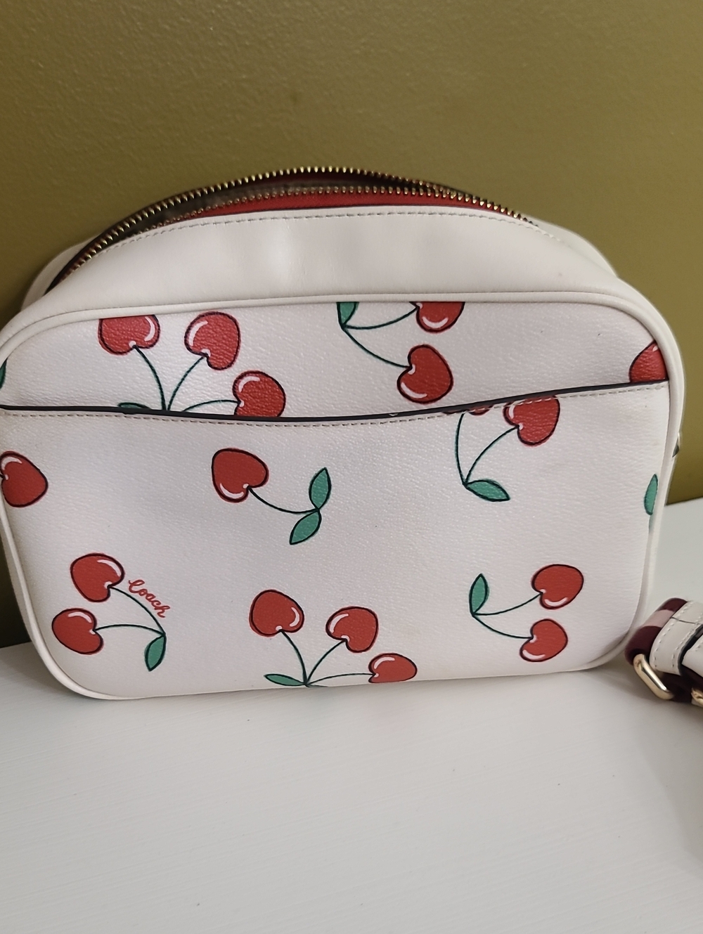 Coach Jamie Camera Bag with Heart Cherry Print ๐ - Picture 9 of 16
